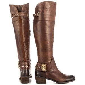Vince Camuto Beatrix Harness Riding Leather Boot